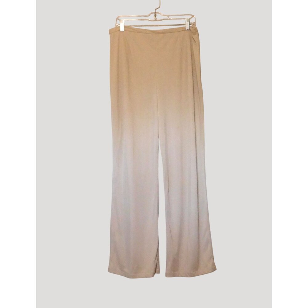 Another Thyme Womens 3-Pc Size 14 Jacket Tank Pants Beige Outfit Gold Accents - Picture 12 of 16